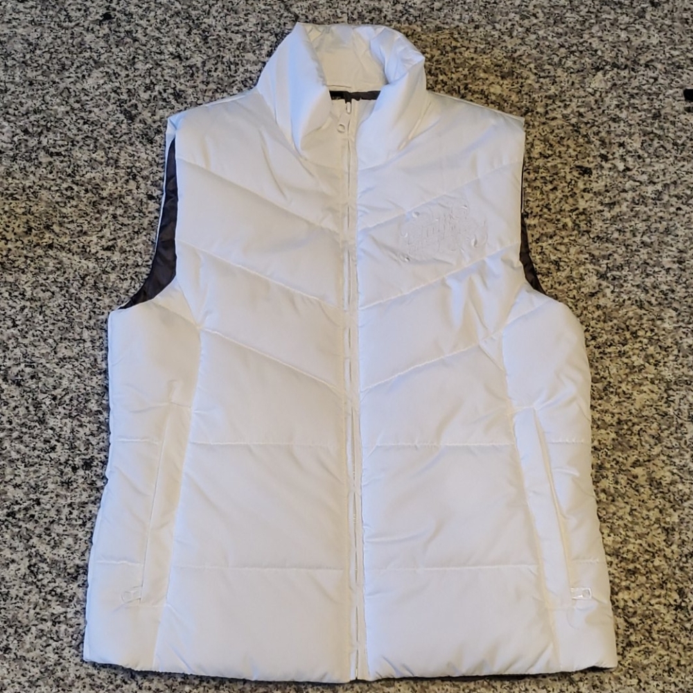 Pink Ribbon Riders white puffer vest - Picture 3 of 8